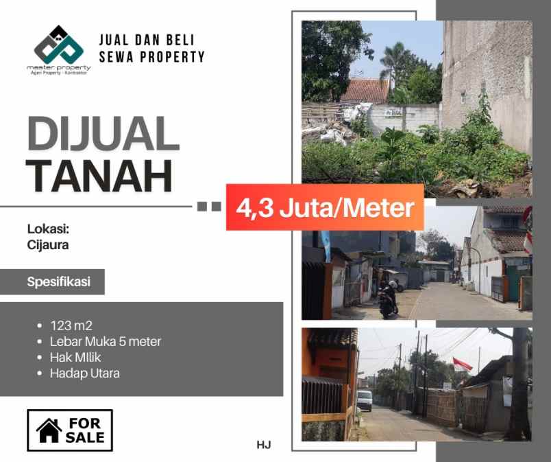 dijual tanah cijaura