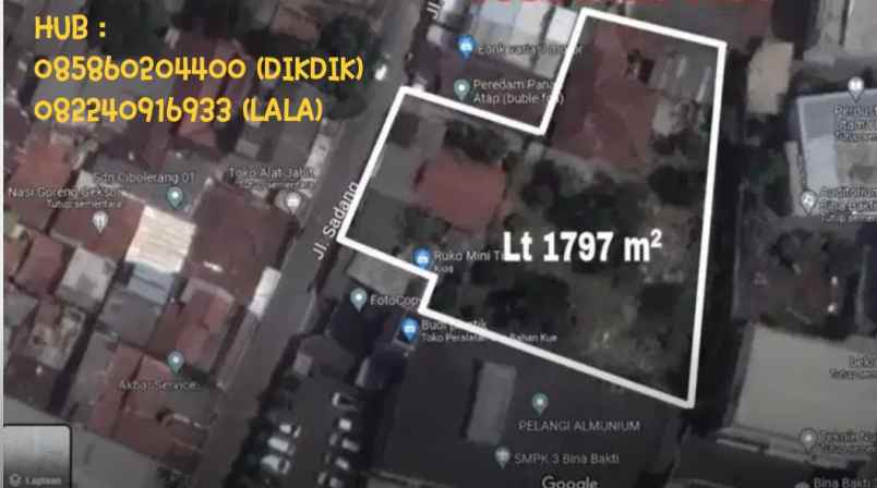 dijual tanah dipinggir jalan shm tanpa perantara