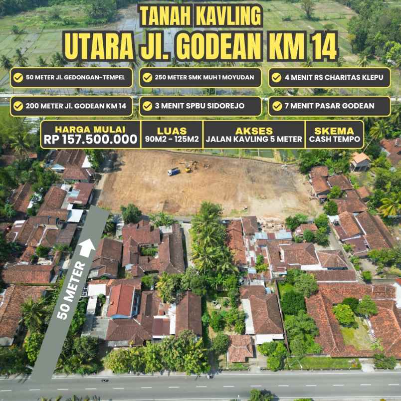 dijual tanah gedongan sumberagung