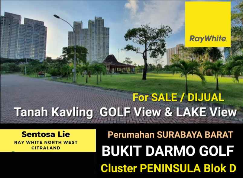 dijual tanah jalan bukit darmo golf