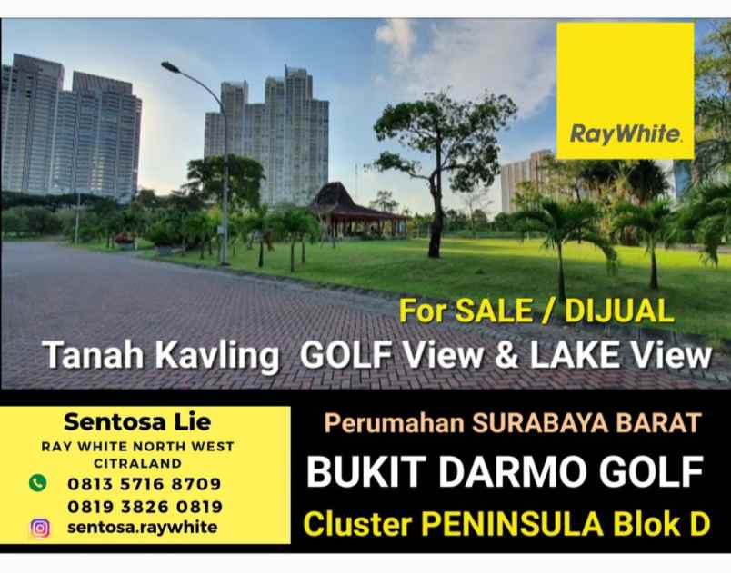 dijual tanah jalan bukit darmo golf