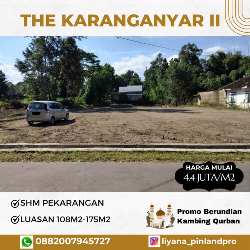 dijual tanah jalan karanganyar