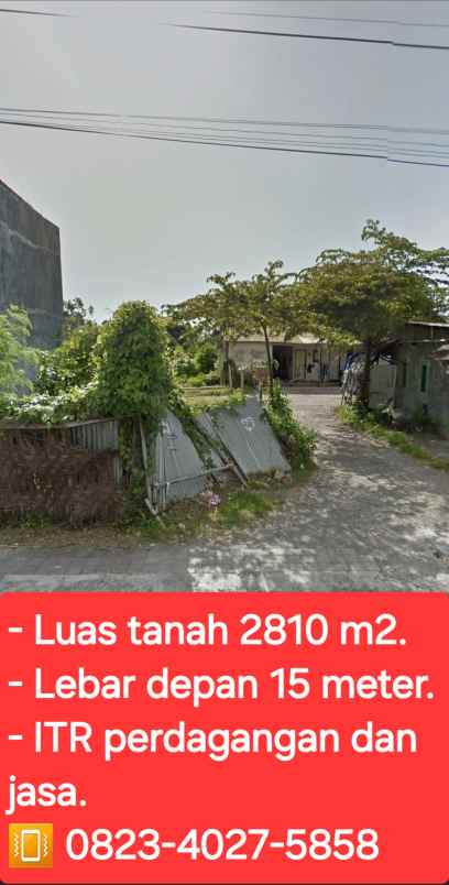 dijual tanah jalan raya padang luwih