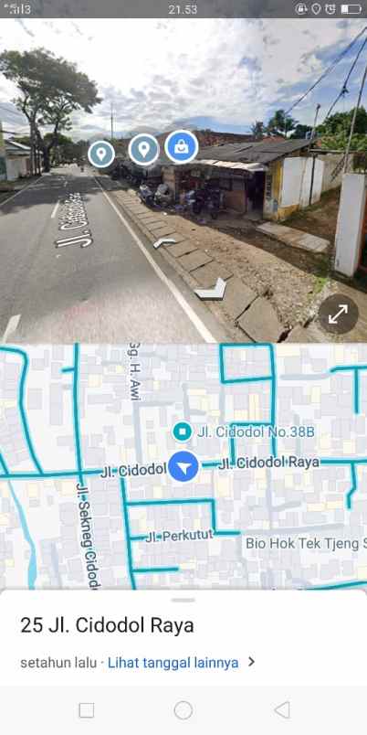 dijual tanah jl cidodol raya no 38b