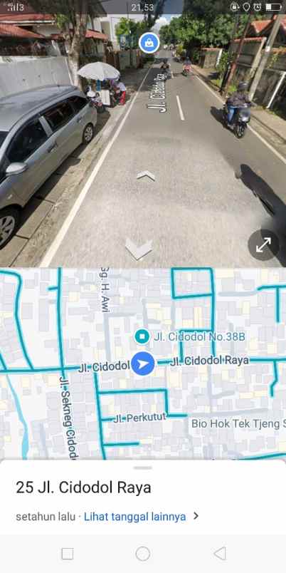 dijual tanah jl cidodol raya no 38b
