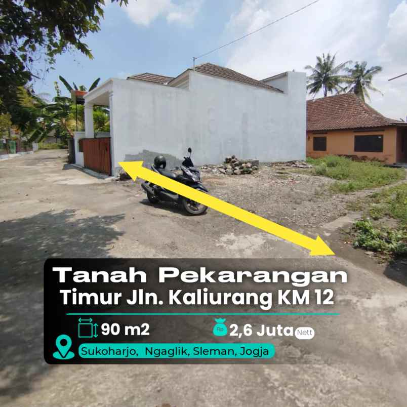 dijual tanah jl kaliurang km 12
