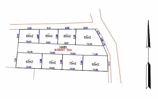 dijual tanah jl raya saga