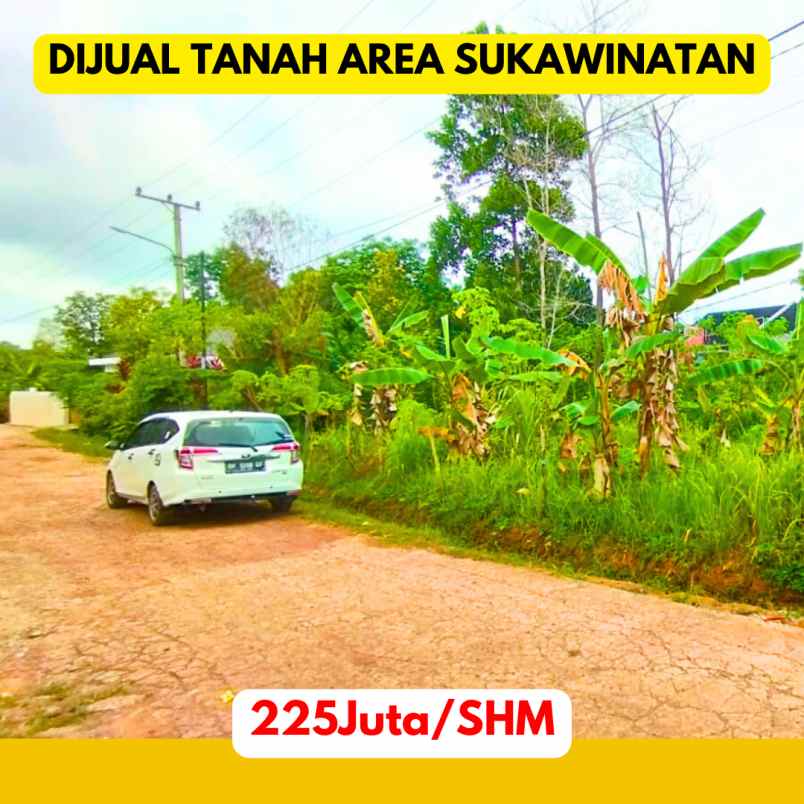 dijual tanah jl sukawinatan