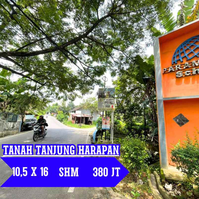 dijual tanah jl tanjung harapan