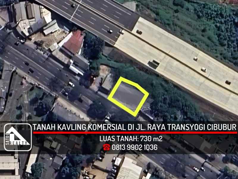 dijual tanah jl transyogi cibuur