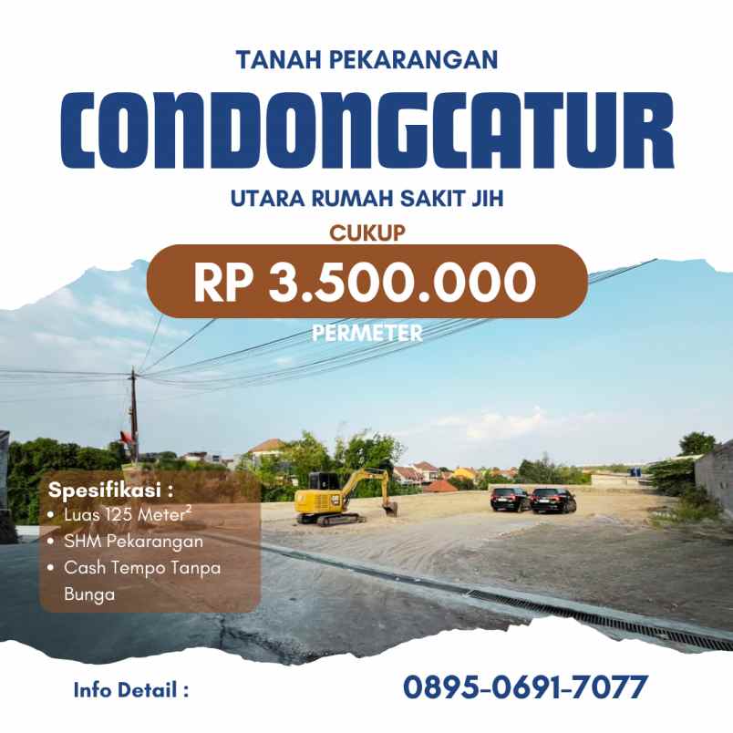 dijual tanah karangasem utara amikom