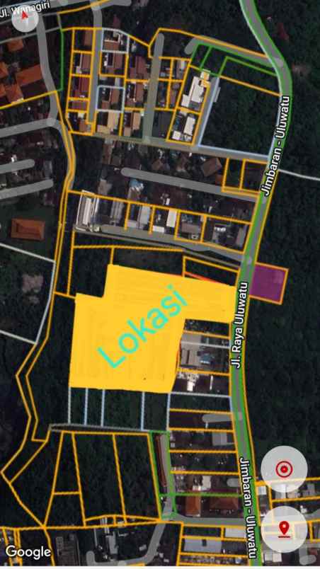 dijual tanah lokasi jalan raya uluwatu bali