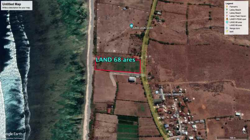 dijual tanah los pantai lakey beach hu u dompu sumbawa