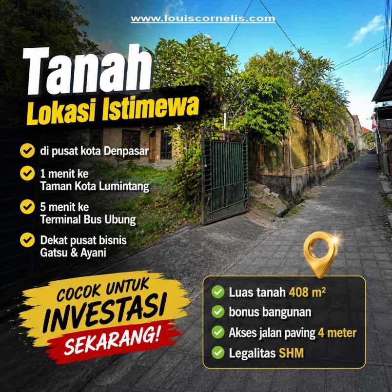 dijual tanah murah 4 are dekat lumintang denpasar