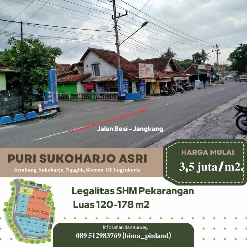 dijual tanah sembung sukoharjo ngaglik