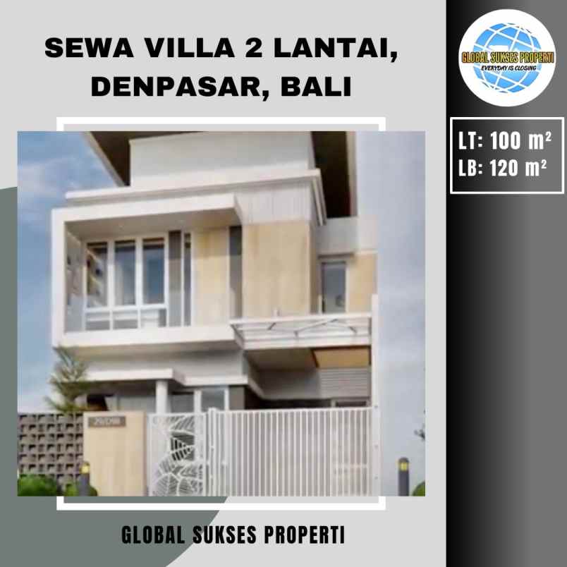 disewakan villa jalan hang tuah sanur dan