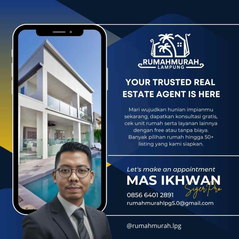 free deposit rumah belakang pasar karang anyar dekat