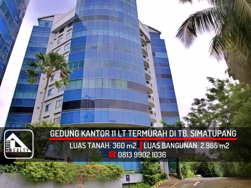 gedung kantor 11 lantai termurah di tb simatupang