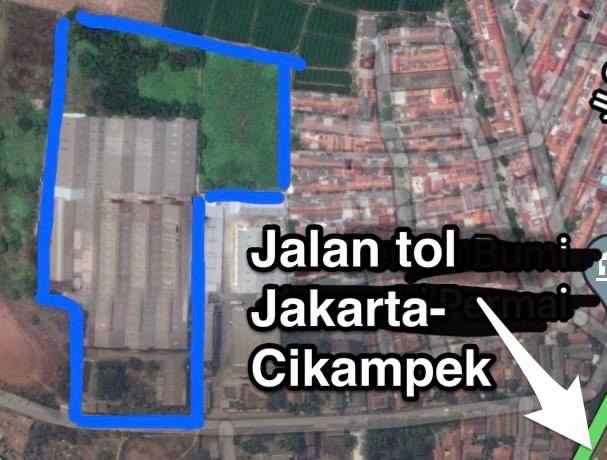 gudang ex pabrik siap pakai di karawang timur