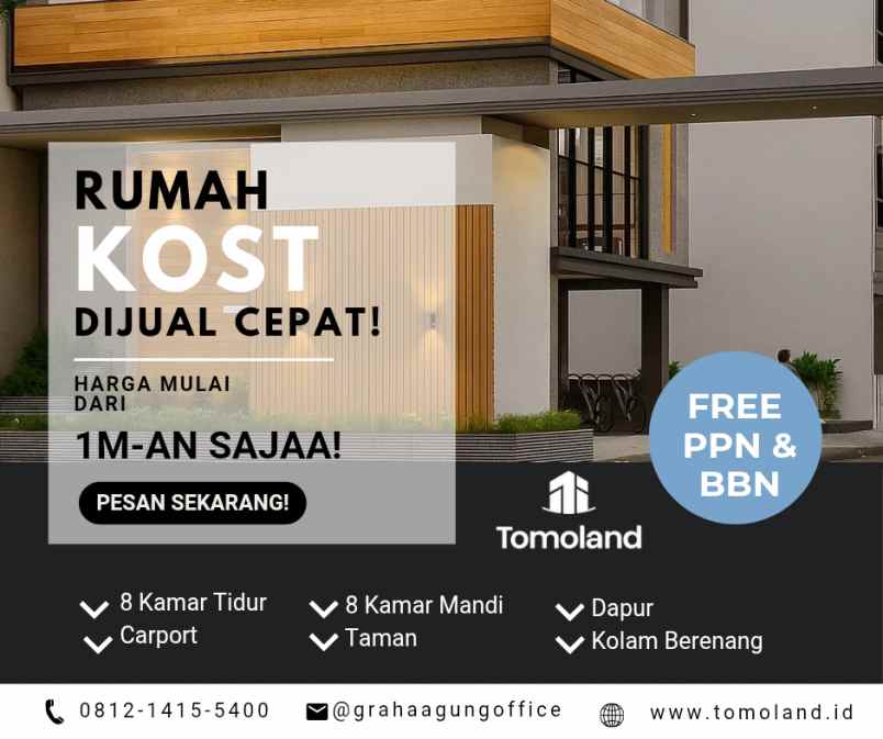 hub jual rumah kost malang cocok untuk pensiunan