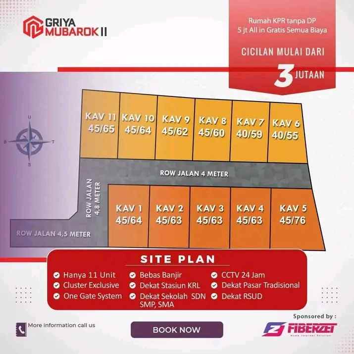 jual rumah kpr cukup bayar 5 juta siap akad