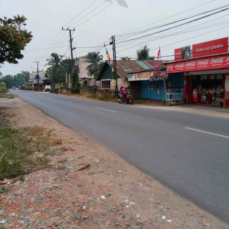 jual tanah palembang lokasi talang keramat tepi as