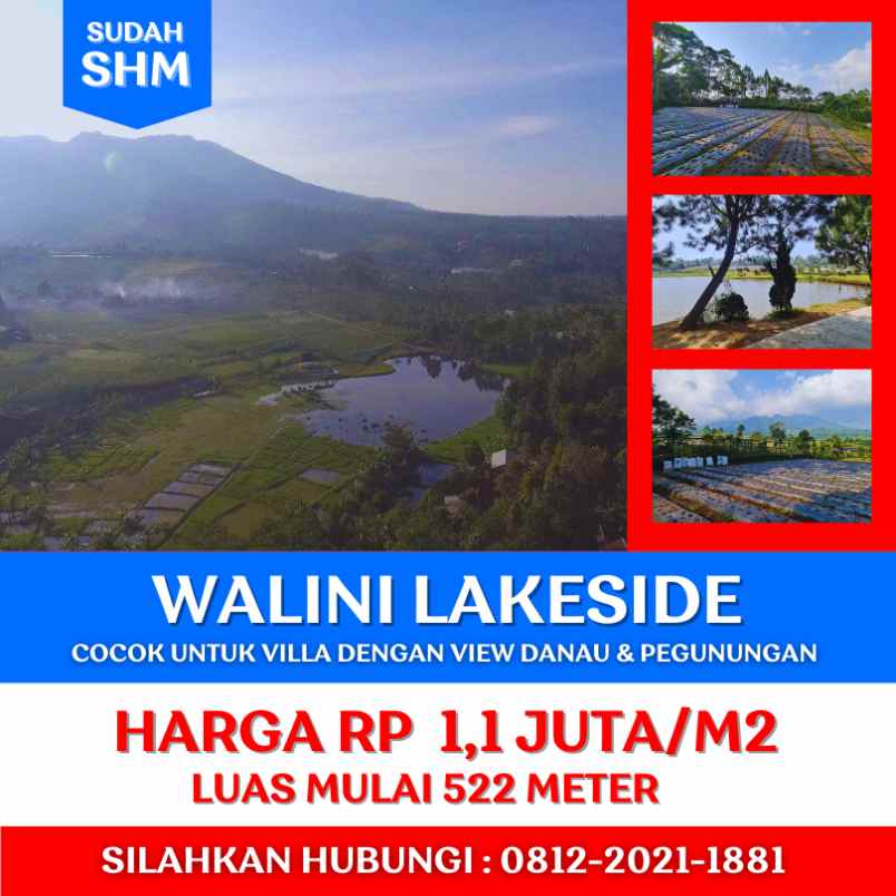 jual tanah view danau dan gunung dibandung