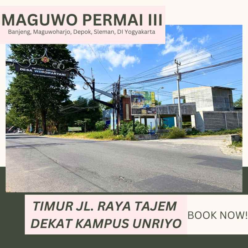 kavling istimewa di dekat jl raya tajem