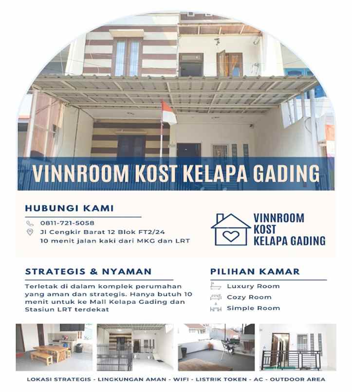 kost di kelapa gading dekat mall kelapa gading