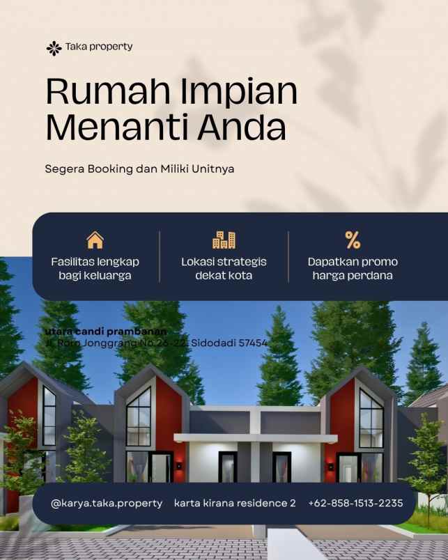 lagi promo rumah di utara candi prambanan