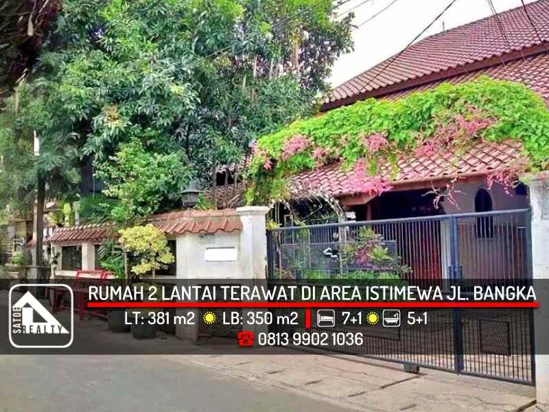 rumah bagus 2 lantai jl bangka mampang prapatan