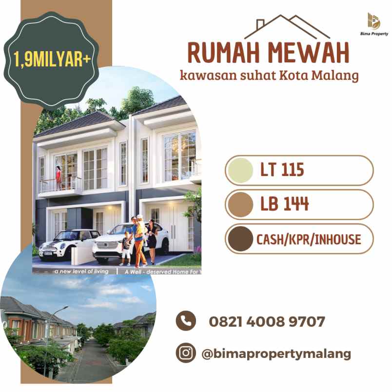 rumah baru mewah di kota malang