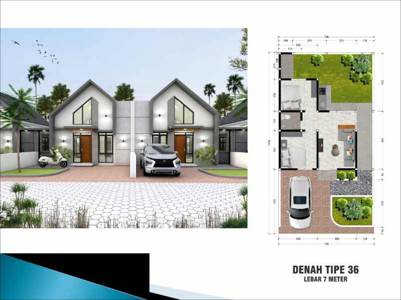 rumah cantik modern di pusat kota wates