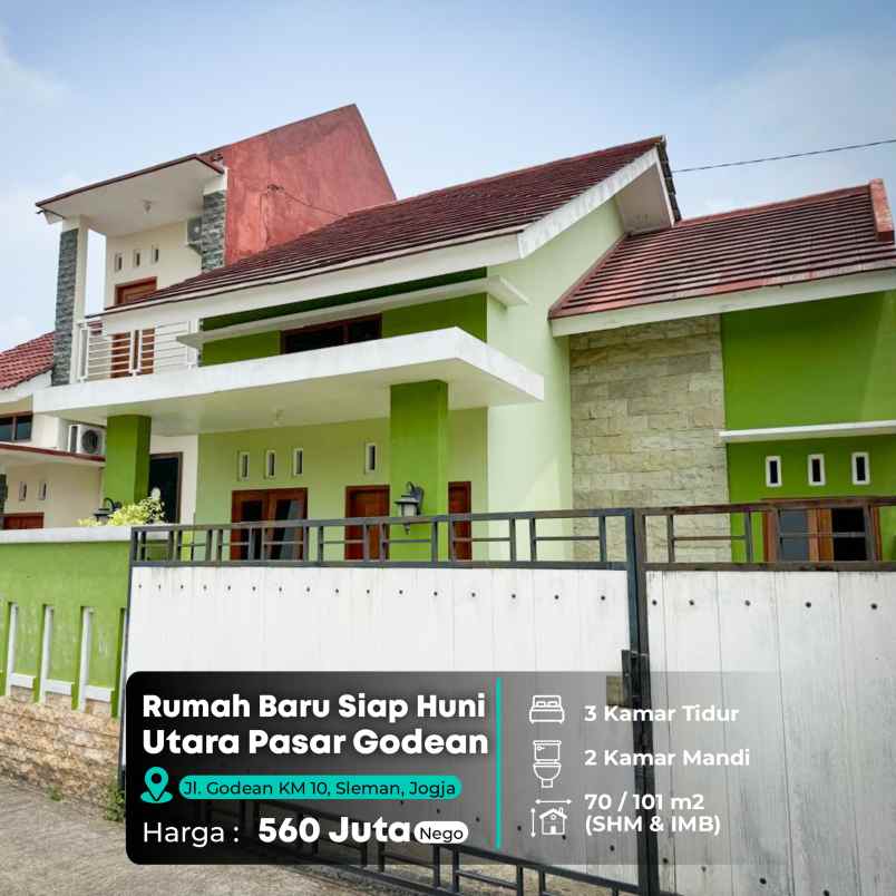 rumah cluster di utara jl godean km 10 sleman