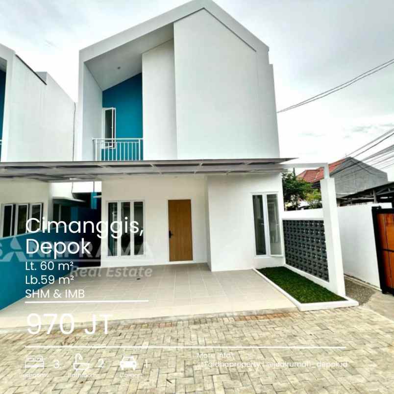 rumah cluster dp0 kelapa dua cimanggis depok