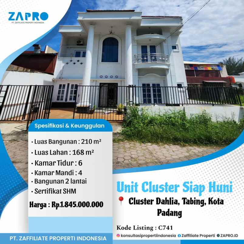 rumah cluster siap huni di tabing