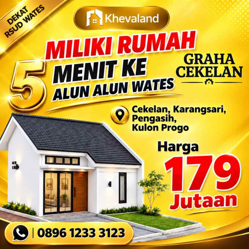 rumah dekat alun alun wates kulon progo