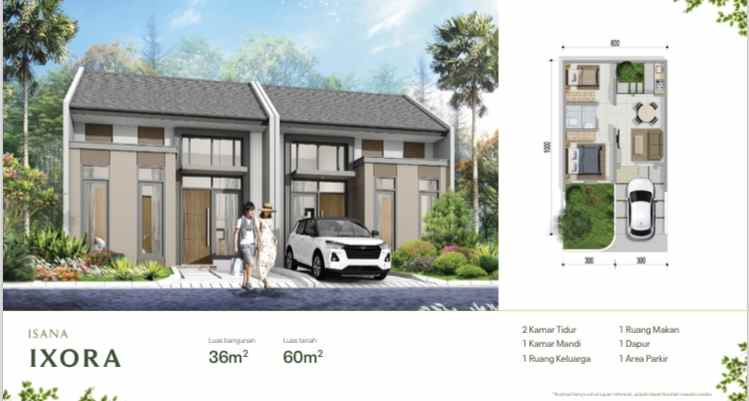 rumah dengan konsep one stop living green oase