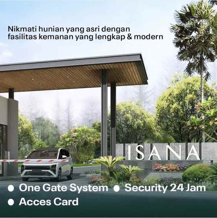 rumah dengan konsep one stop living green oase