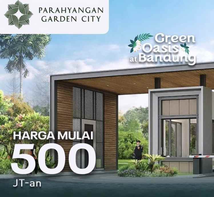 rumah dengan konsep one stop living green oase