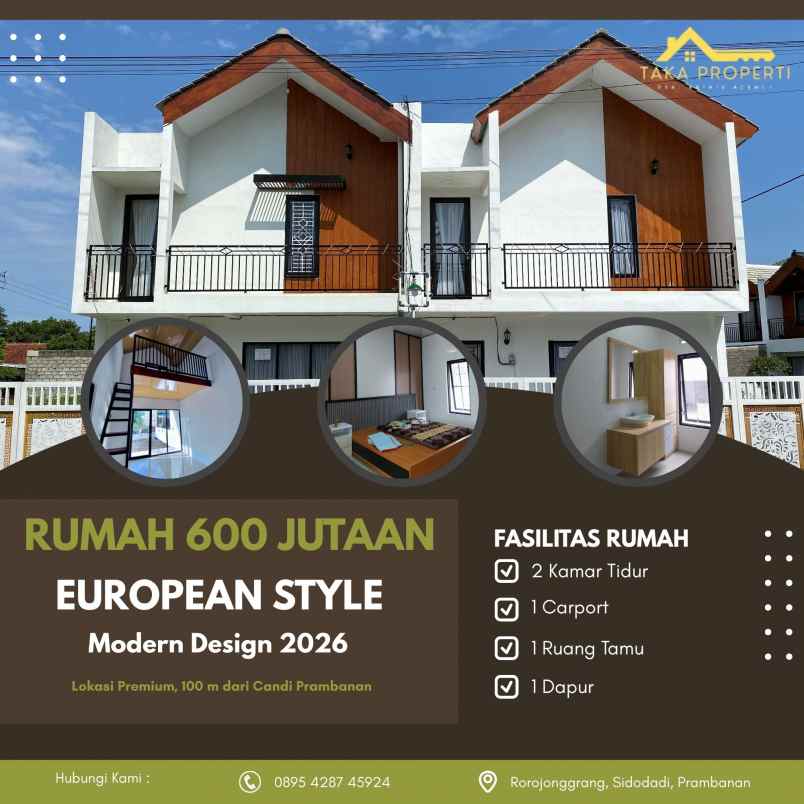 rumah gaya eropa 600 jutaan