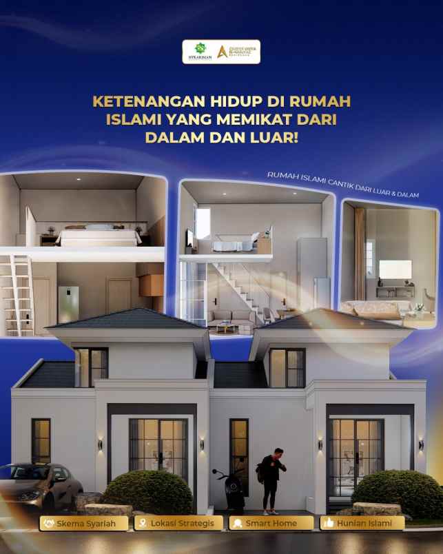 rumah islami modern konsep smart home di bekasi