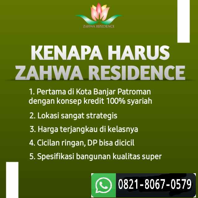 Rumah Murah Kpr Syariah Flat Dekat Stasiundprd Banjar Patroman Zr