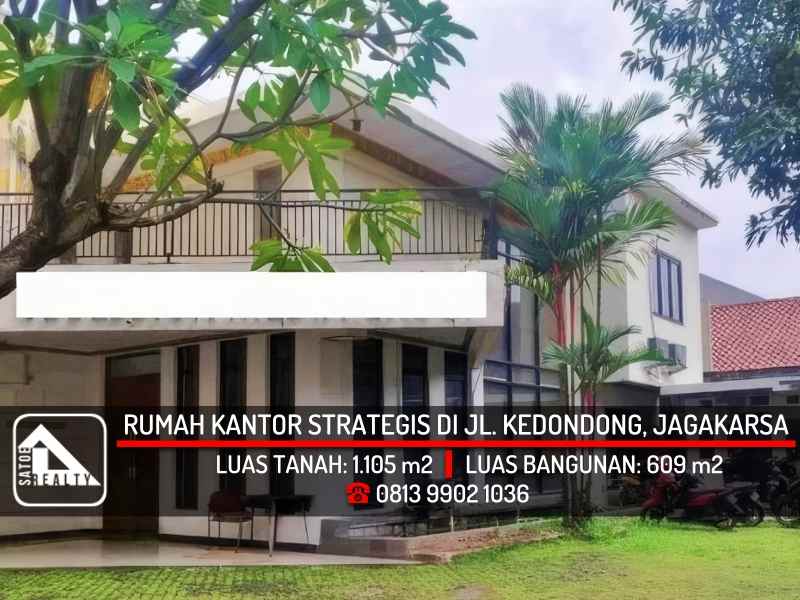 rumah kantor 2 lantai di jl kedondong jagakarsa