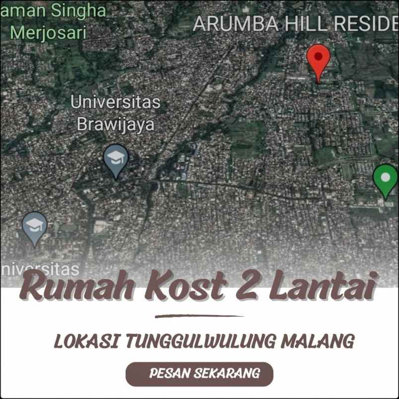 rumah kos tunggulwulung malang 775 juta