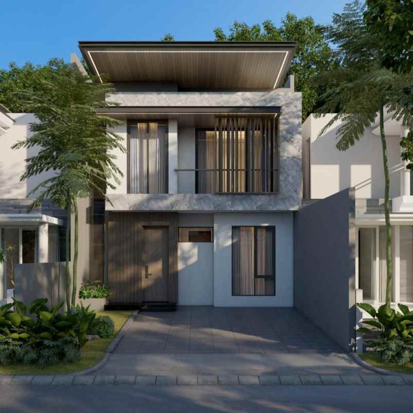 rumah manyar kertoarjo new minimalis carport 2