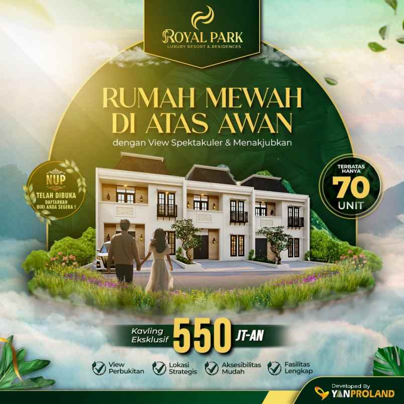 rumah mewah di atas awan