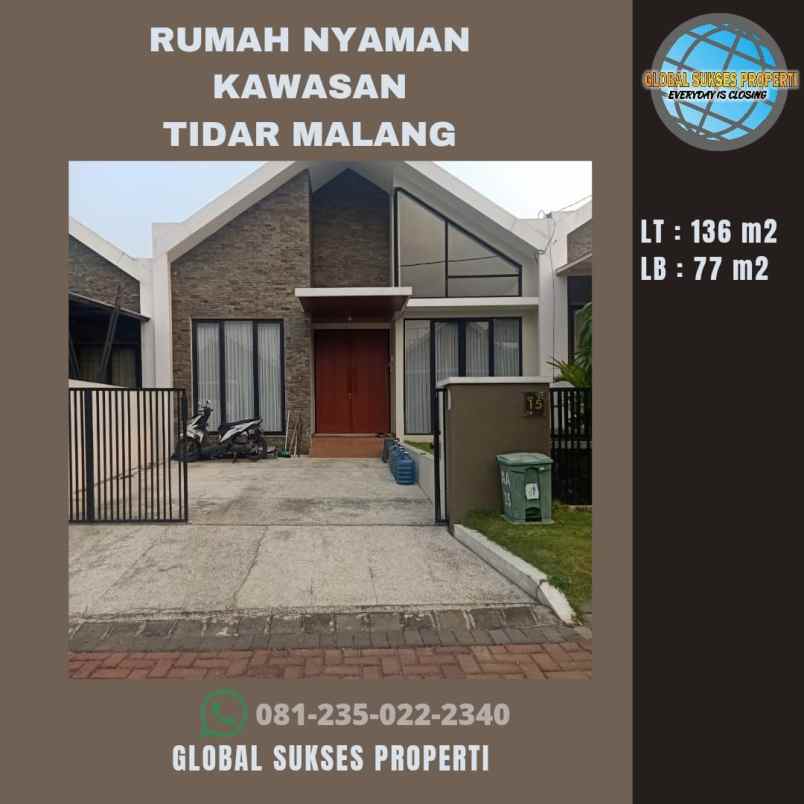 rumah murah super strategis di greenland tidar malang