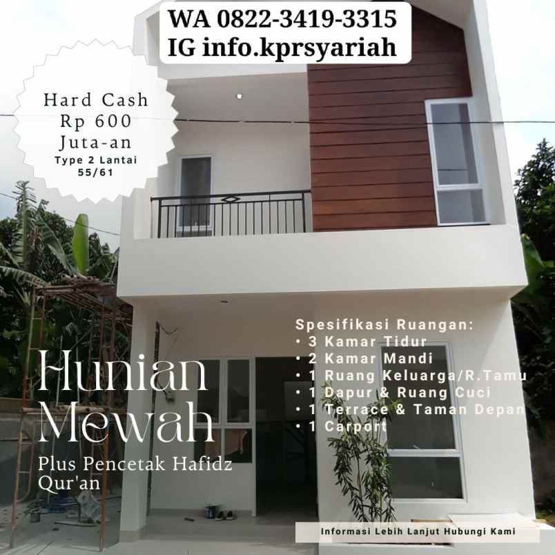 rumah readystok cluster islami sawangan depok