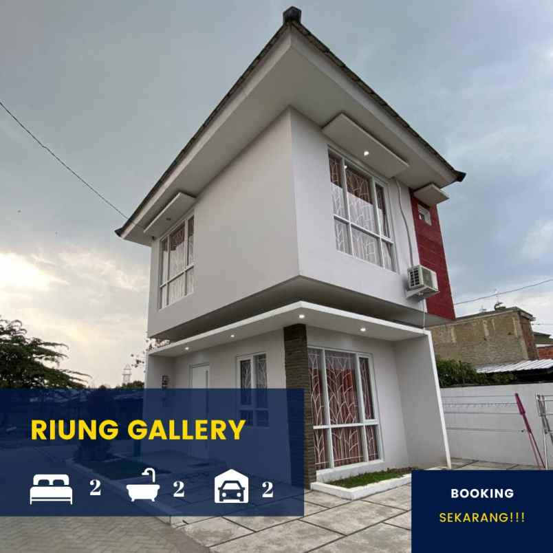 Rumah Cluster Modern Dua Lantai Riung Bandung Kota Bandung